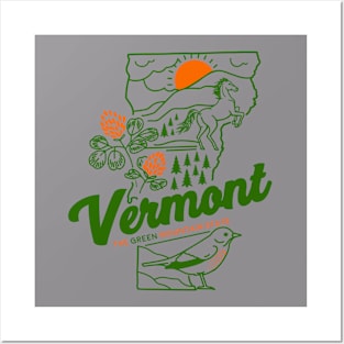 Vermont Green State Posters and Art